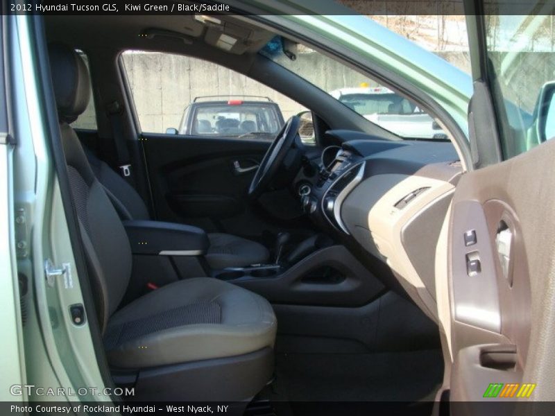 Kiwi Green / Black/Saddle 2012 Hyundai Tucson GLS