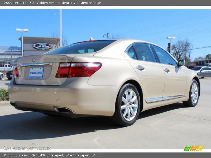 Golden Almond Metallic / Cashmere Beige 2009 Lexus LS 460