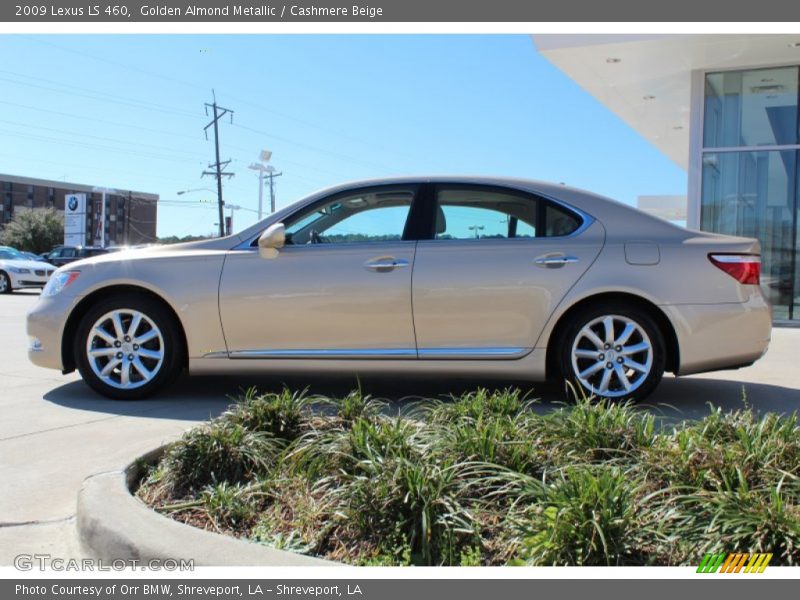 Golden Almond Metallic / Cashmere Beige 2009 Lexus LS 460
