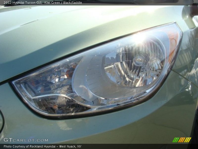 Kiwi Green / Black/Saddle 2012 Hyundai Tucson GLS