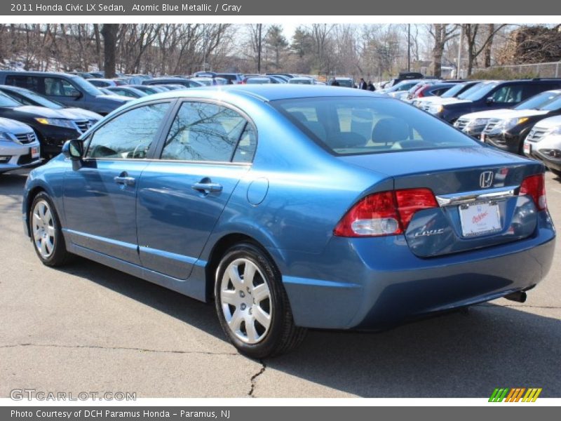 Atomic Blue Metallic / Gray 2011 Honda Civic LX Sedan
