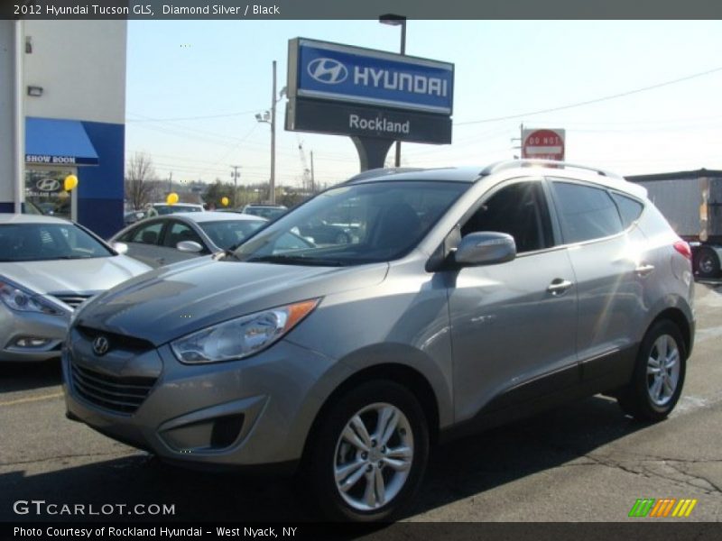 Diamond Silver / Black 2012 Hyundai Tucson GLS