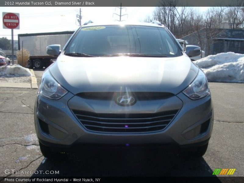 Diamond Silver / Black 2012 Hyundai Tucson GLS