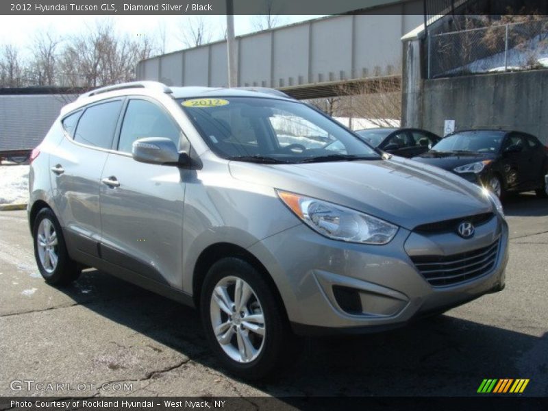 Diamond Silver / Black 2012 Hyundai Tucson GLS