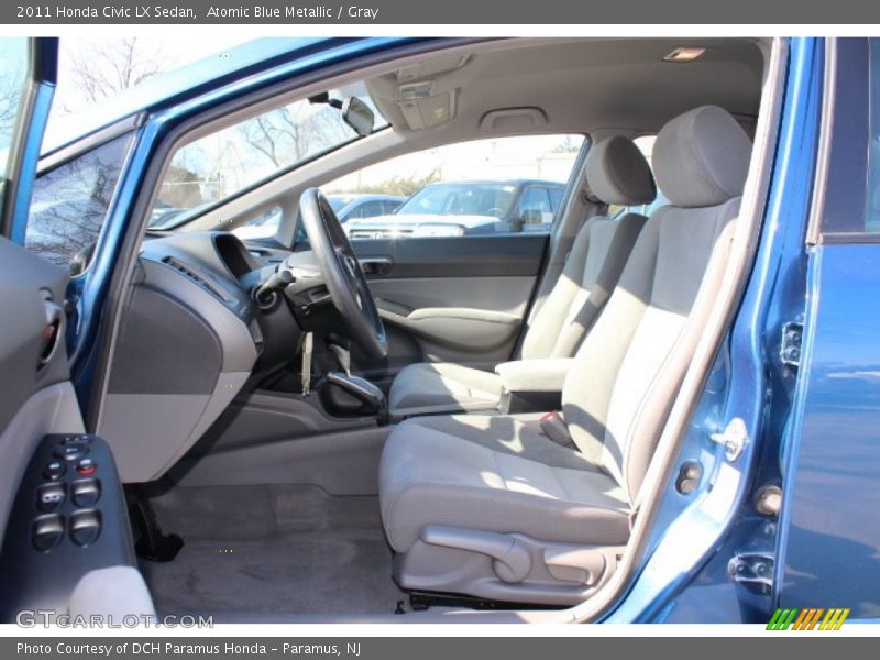Atomic Blue Metallic / Gray 2011 Honda Civic LX Sedan