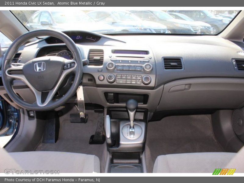 Atomic Blue Metallic / Gray 2011 Honda Civic LX Sedan