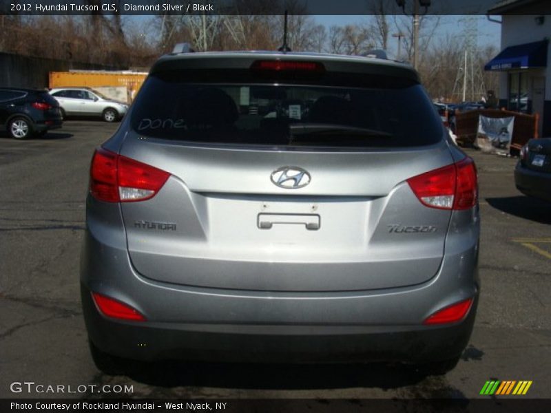 Diamond Silver / Black 2012 Hyundai Tucson GLS