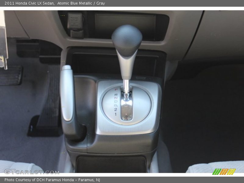 Atomic Blue Metallic / Gray 2011 Honda Civic LX Sedan