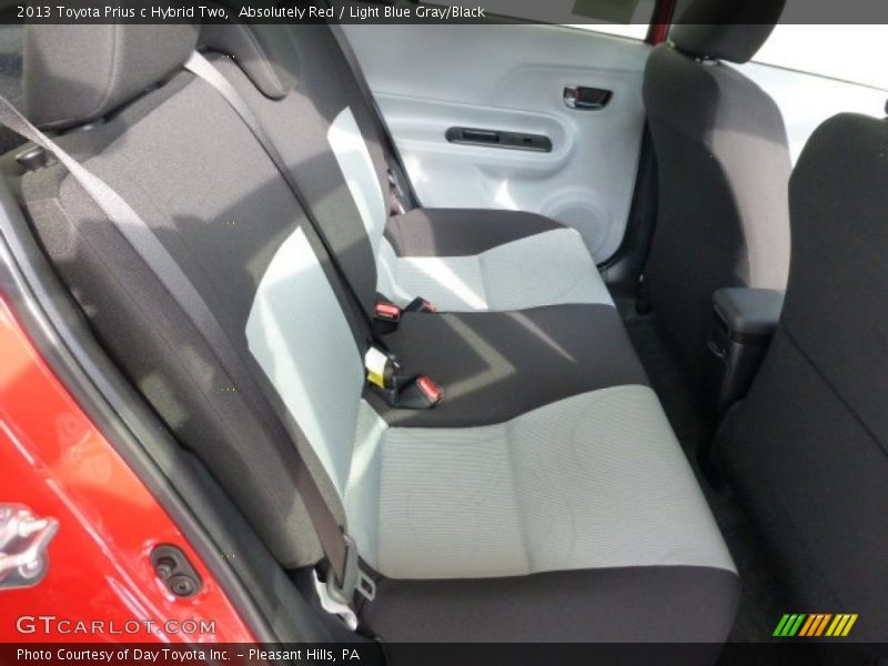 Absolutely Red / Light Blue Gray/Black 2013 Toyota Prius c Hybrid Two