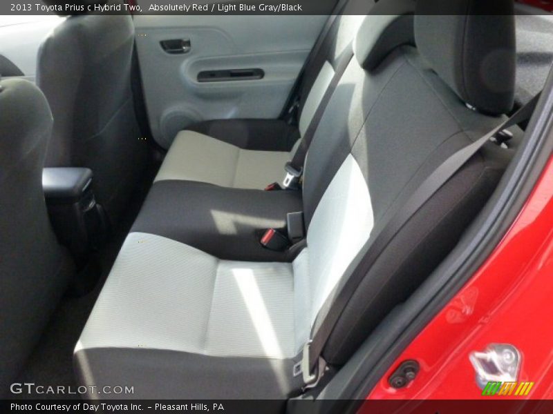 Absolutely Red / Light Blue Gray/Black 2013 Toyota Prius c Hybrid Two