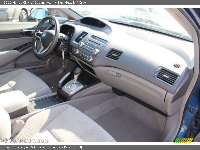 Atomic Blue Metallic / Gray 2011 Honda Civic LX Sedan
