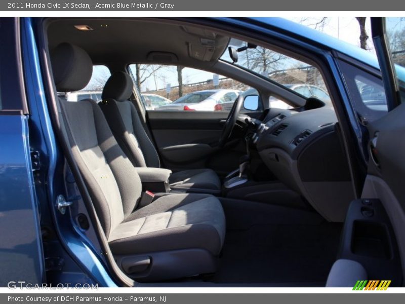 Atomic Blue Metallic / Gray 2011 Honda Civic LX Sedan