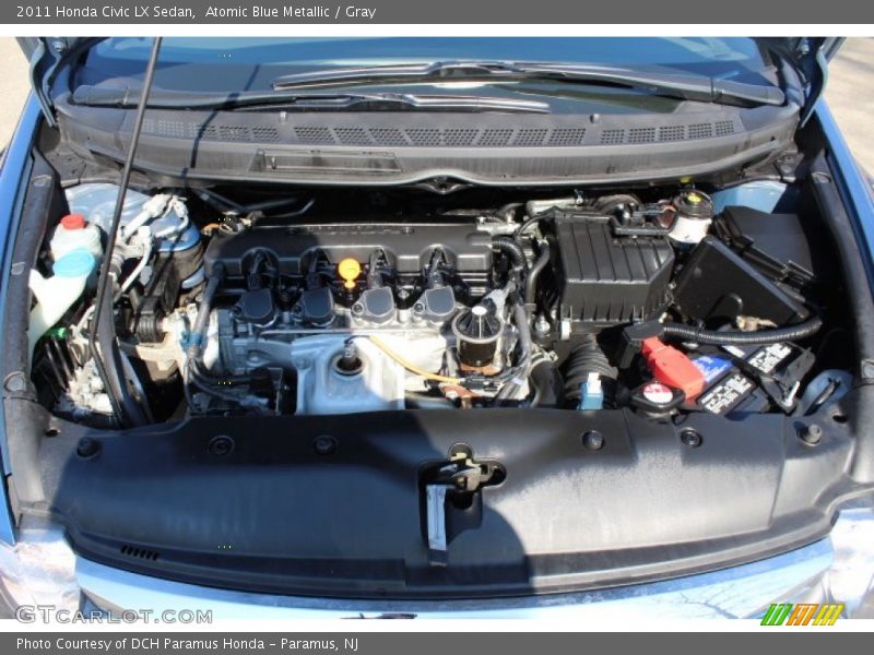 Atomic Blue Metallic / Gray 2011 Honda Civic LX Sedan