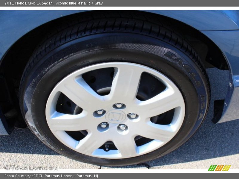 Atomic Blue Metallic / Gray 2011 Honda Civic LX Sedan