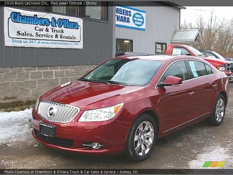 Red Jewel Tintcoat / Ebony 2010 Buick LaCrosse CXL