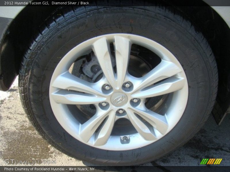 Diamond Silver / Black 2012 Hyundai Tucson GLS