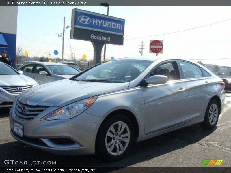 Radiant Silver / Gray 2011 Hyundai Sonata GLS