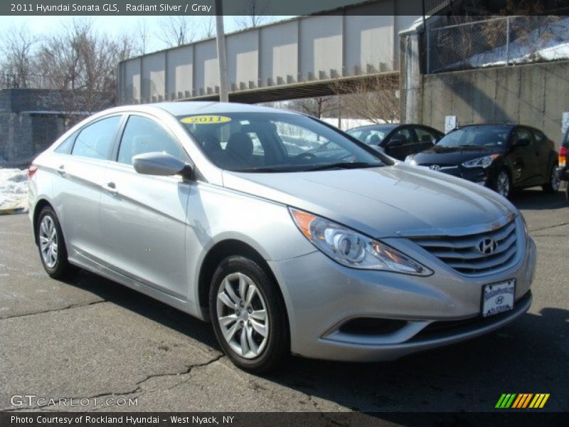 Radiant Silver / Gray 2011 Hyundai Sonata GLS