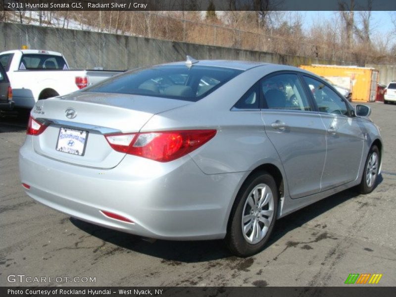 Radiant Silver / Gray 2011 Hyundai Sonata GLS