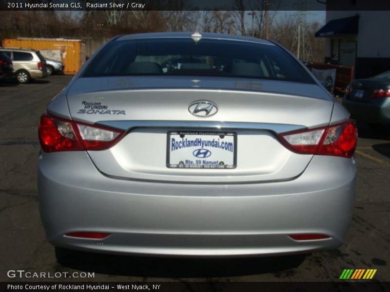 Radiant Silver / Gray 2011 Hyundai Sonata GLS