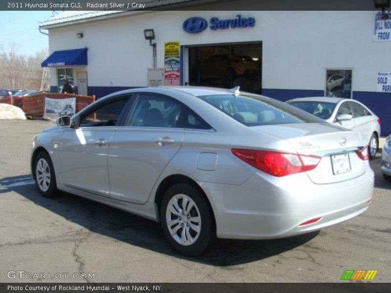Radiant Silver / Gray 2011 Hyundai Sonata GLS