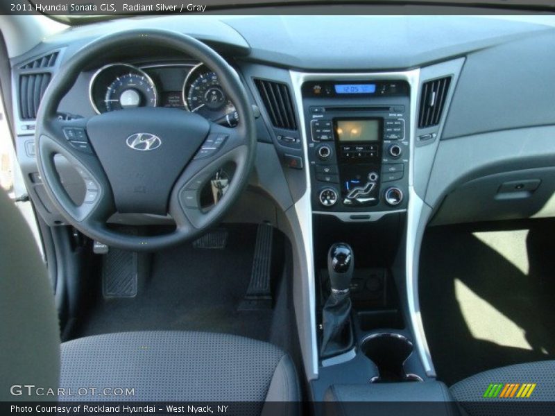 Radiant Silver / Gray 2011 Hyundai Sonata GLS