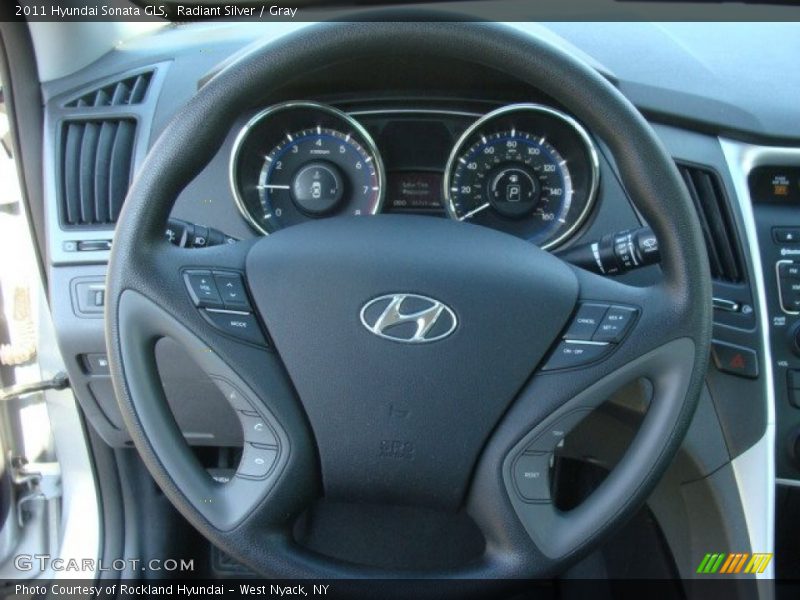 Radiant Silver / Gray 2011 Hyundai Sonata GLS