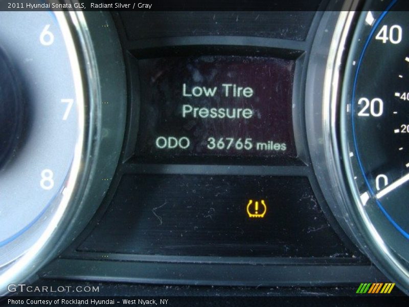 Radiant Silver / Gray 2011 Hyundai Sonata GLS