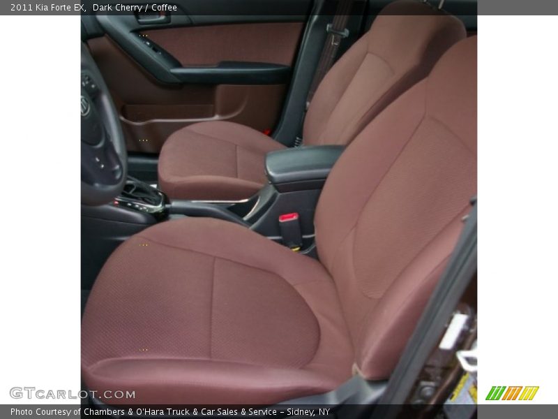 Dark Cherry / Coffee 2011 Kia Forte EX