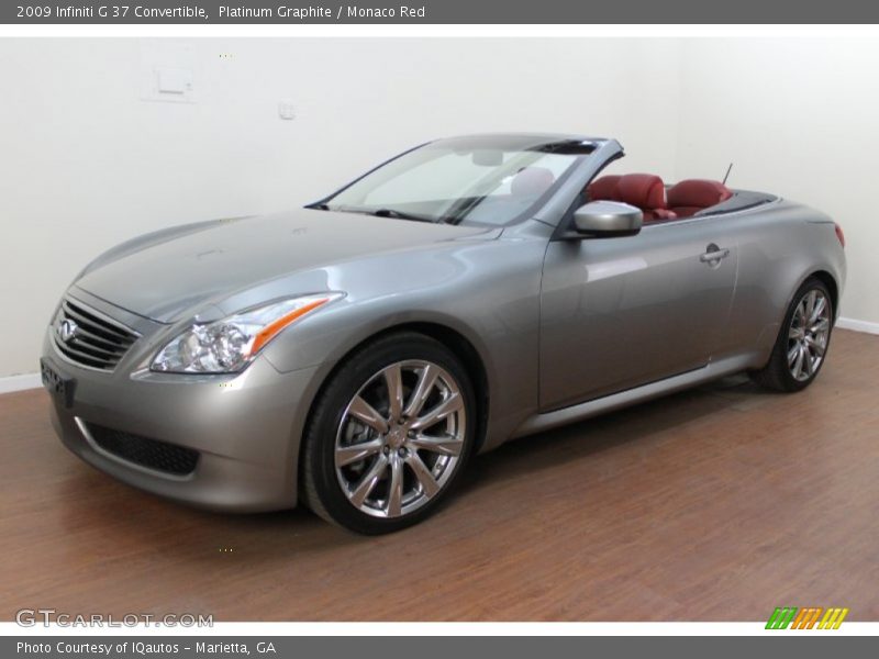 Front 3/4 View of 2009 G 37 Convertible