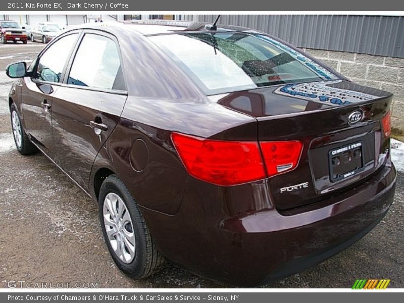 Dark Cherry / Coffee 2011 Kia Forte EX