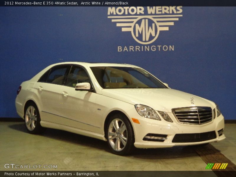 Arctic White / Almond/Black 2012 Mercedes-Benz E 350 4Matic Sedan