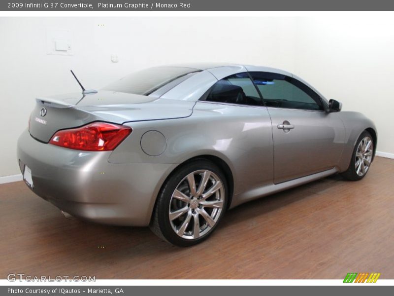 Platinum Graphite / Monaco Red 2009 Infiniti G 37 Convertible