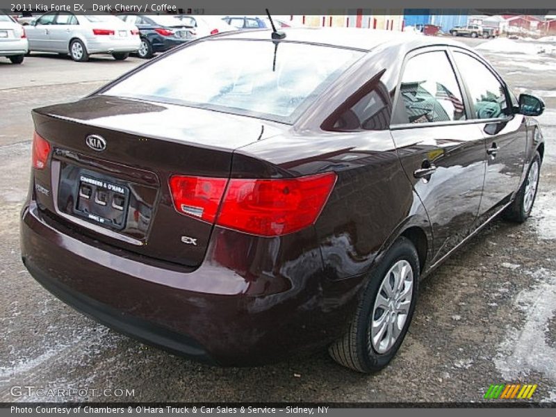 Dark Cherry / Coffee 2011 Kia Forte EX