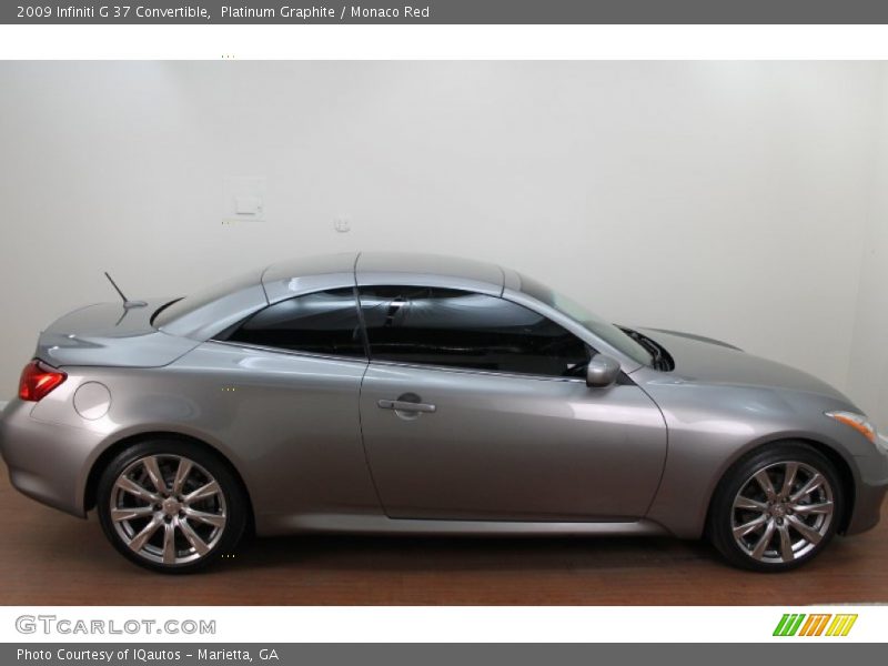 Platinum Graphite / Monaco Red 2009 Infiniti G 37 Convertible