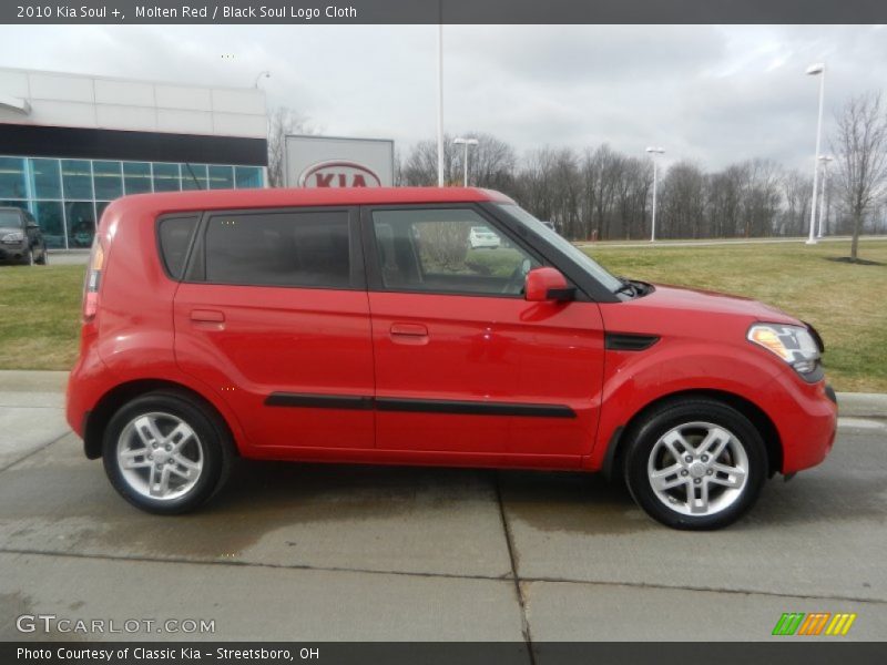 Molten Red / Black Soul Logo Cloth 2010 Kia Soul +