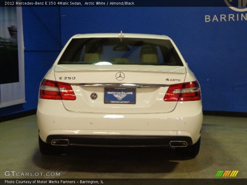 Arctic White / Almond/Black 2012 Mercedes-Benz E 350 4Matic Sedan