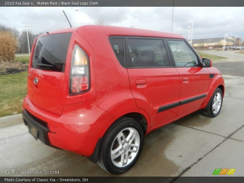 Molten Red / Black Soul Logo Cloth 2010 Kia Soul +
