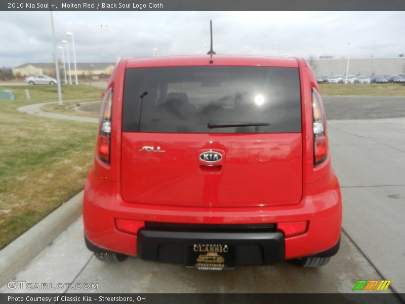 Molten Red / Black Soul Logo Cloth 2010 Kia Soul +