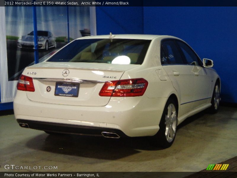 Arctic White / Almond/Black 2012 Mercedes-Benz E 350 4Matic Sedan