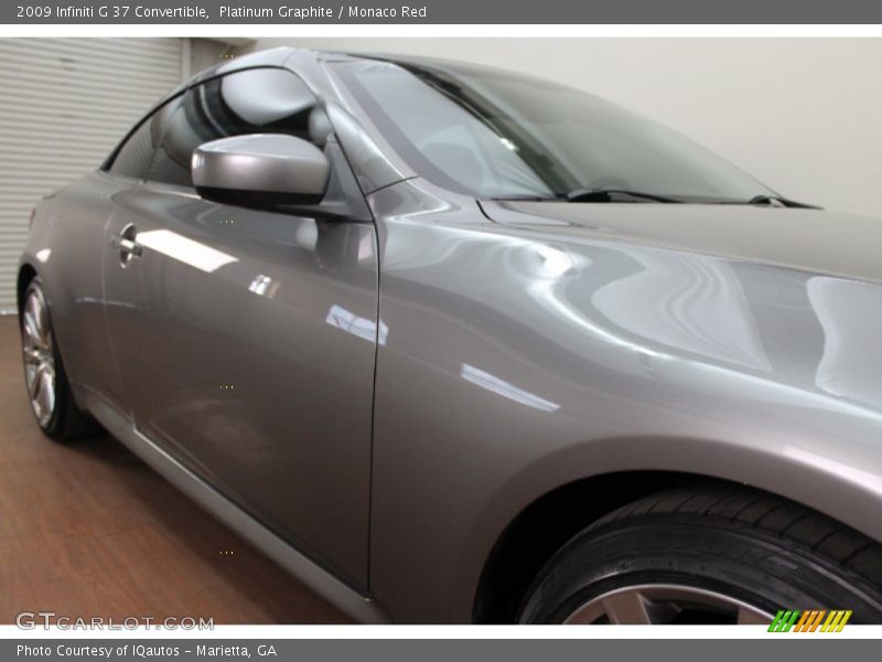 Platinum Graphite / Monaco Red 2009 Infiniti G 37 Convertible