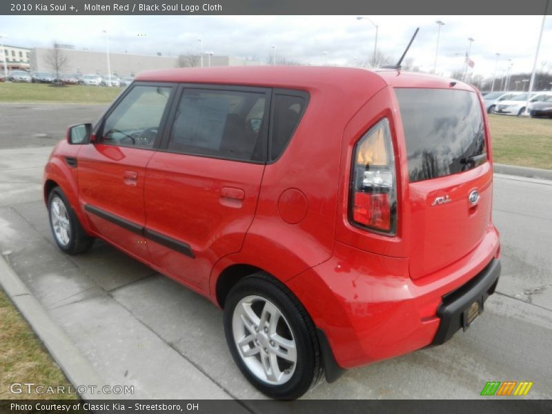 Molten Red / Black Soul Logo Cloth 2010 Kia Soul +