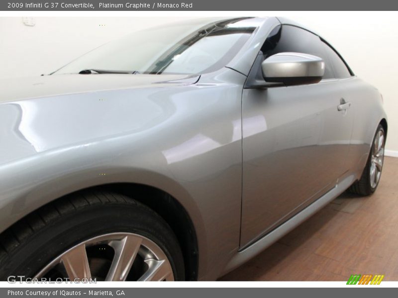 Platinum Graphite / Monaco Red 2009 Infiniti G 37 Convertible