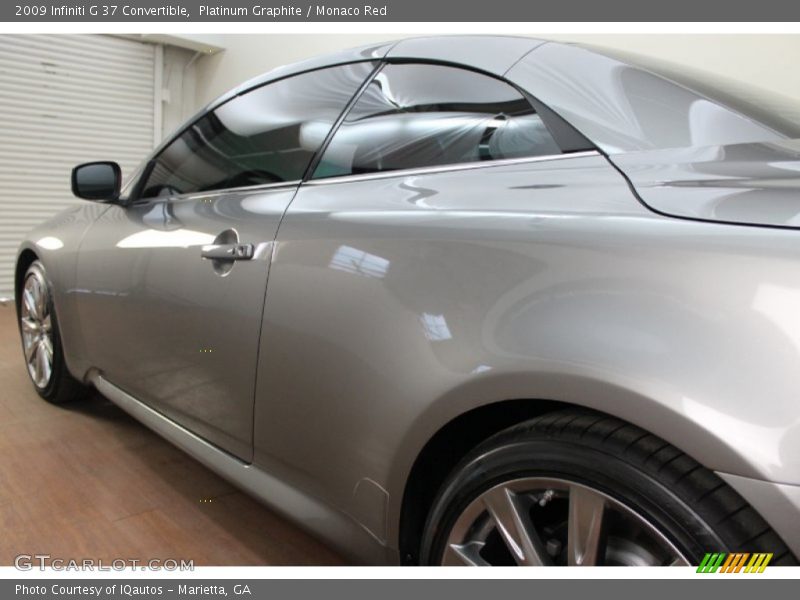 Platinum Graphite / Monaco Red 2009 Infiniti G 37 Convertible