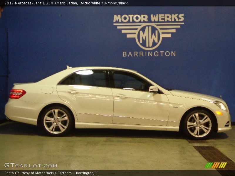 Arctic White / Almond/Black 2012 Mercedes-Benz E 350 4Matic Sedan