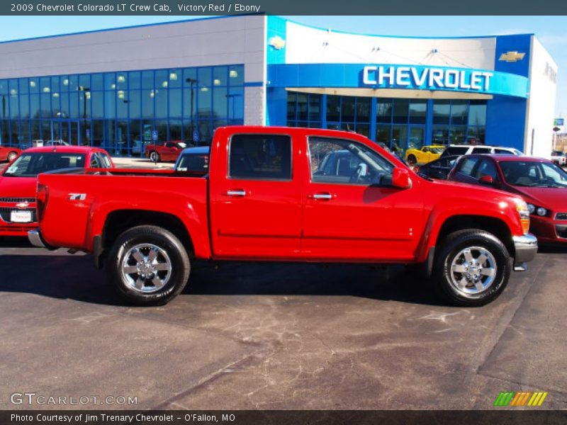 Victory Red / Ebony 2009 Chevrolet Colorado LT Crew Cab