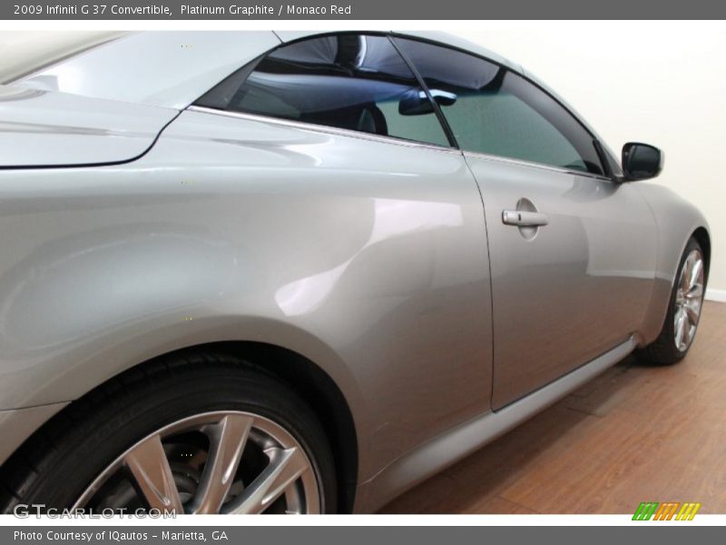 Platinum Graphite / Monaco Red 2009 Infiniti G 37 Convertible