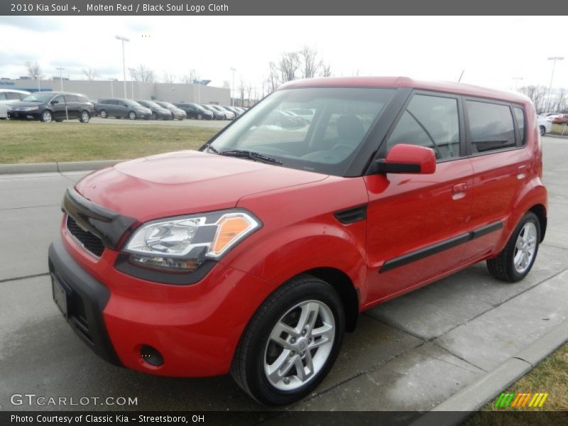 Molten Red / Black Soul Logo Cloth 2010 Kia Soul +