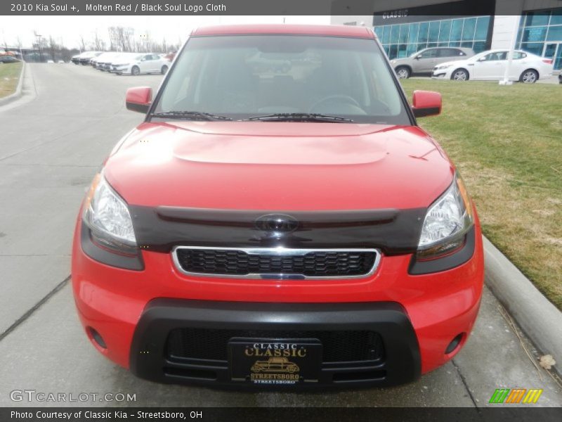 Molten Red / Black Soul Logo Cloth 2010 Kia Soul +