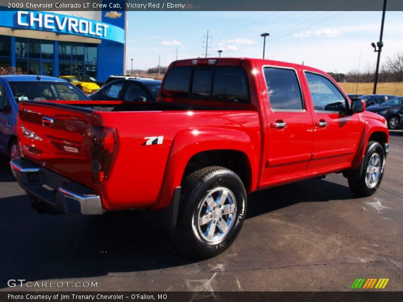 Victory Red / Ebony 2009 Chevrolet Colorado LT Crew Cab